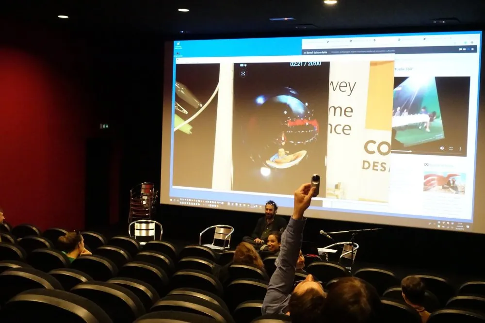 Colloquium ENS Louis Lumière: forms, experiences and devices: audiovisual production in the face of “immersive” technologies - 7 © Benoît Labourdette 2019.