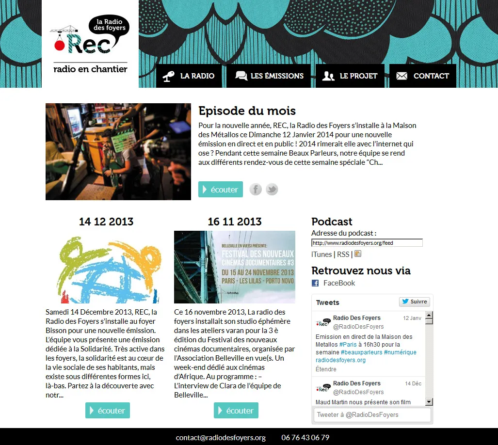 Homes radio : “A meeting of film like no other” . © Benoît Labourdette.
