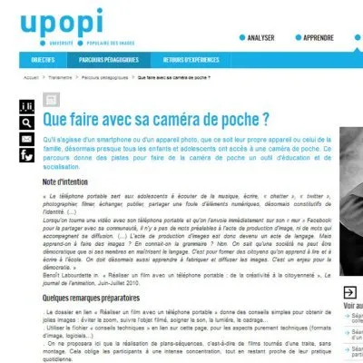 UPOPI : “What to do with a pocket camera?”