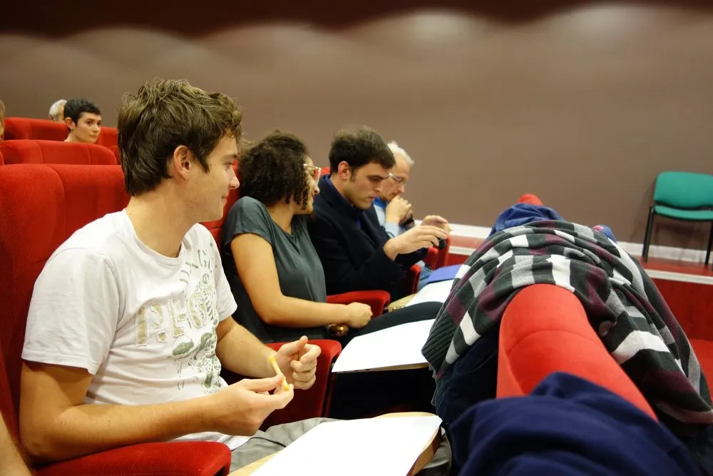 LPMA (universities Paris 6 & 7) : production of a collective film - 1 © Benoît Labourdette 2015.