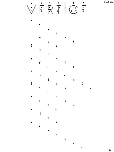 Vertige vertige vertige vertige
