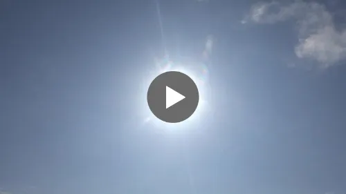 Sun in front