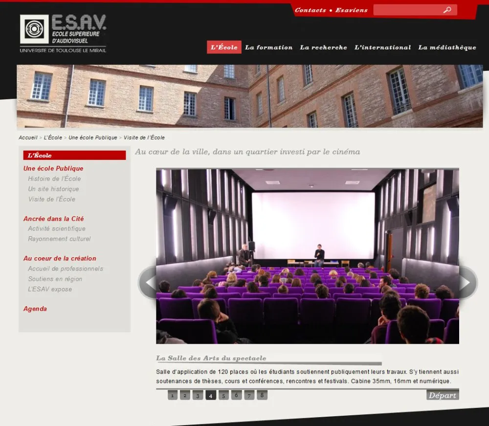 Site web www.esav.fr - 4 © Benoît Labourdette 2012.