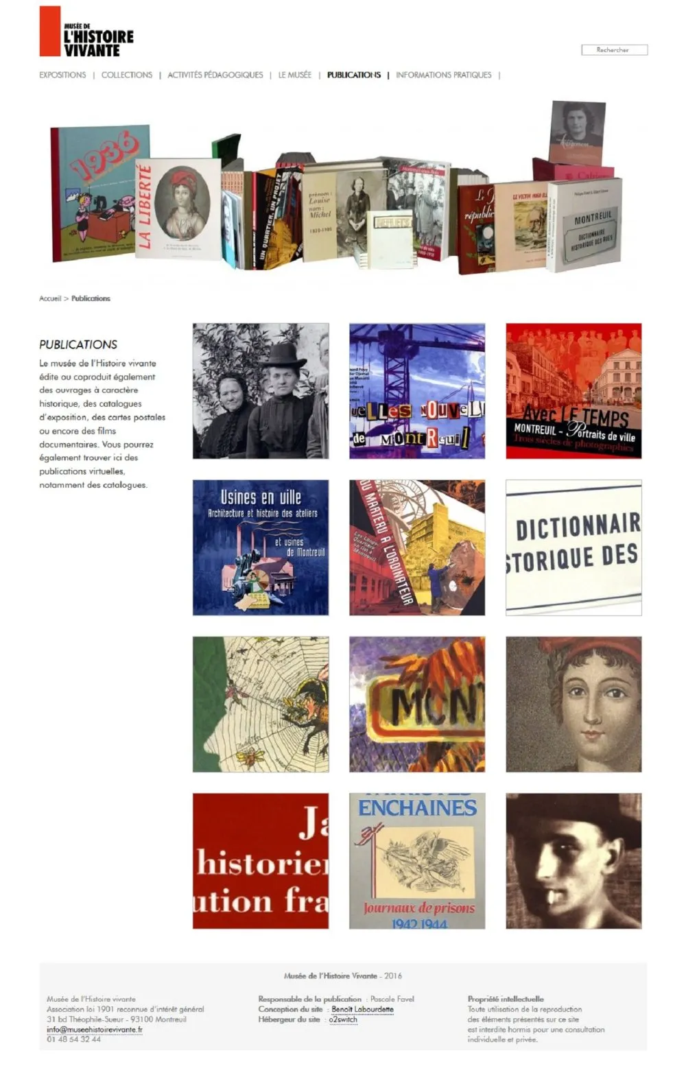 Site web - Musée de l'histoire Vivante (Montreuil) - 5 © Benoît Labourdette 2016.