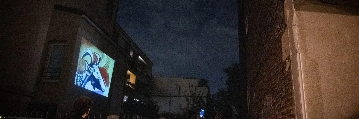 Travelling projection workshop in Les Lilas 