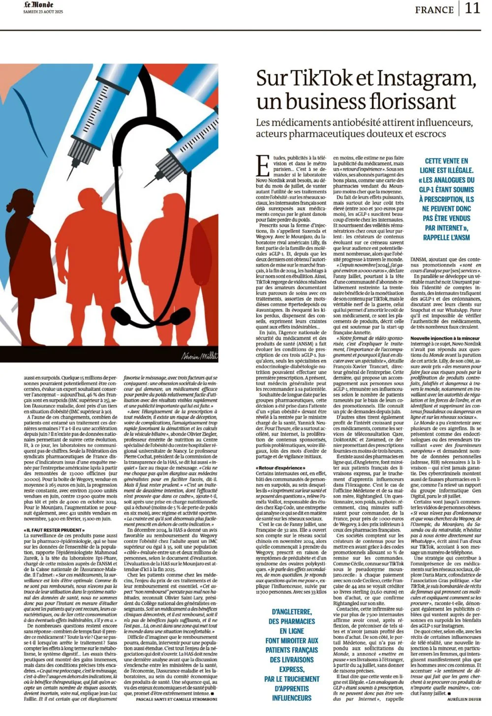 Analyse critique du traitement journalistique d'un sujet de santé publique - 2 © Benoît Labourdette 2025.